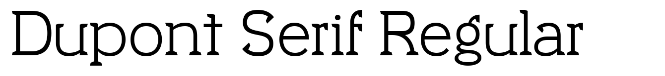 Dupont Serif Regular